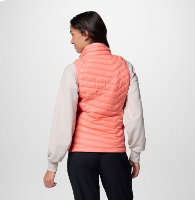 Women's Powder Pass II Hybrid Puffer Gilet, Color: Alpenglow, Daredevil, image 2