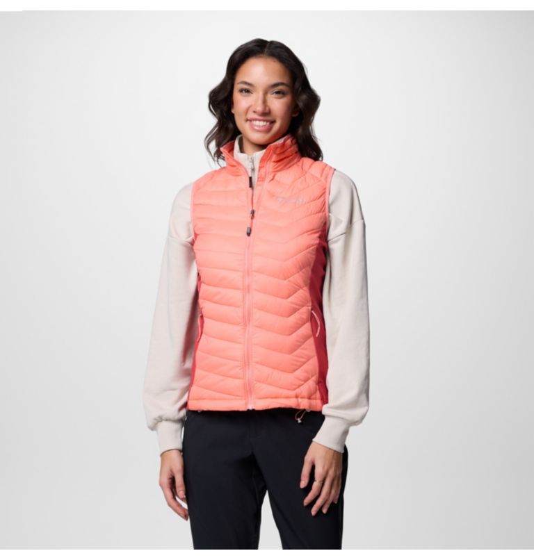 Doudoune Hybride Sans Manches Powder Pass II Femme, Color: Alpenglow, Daredevil, image 1