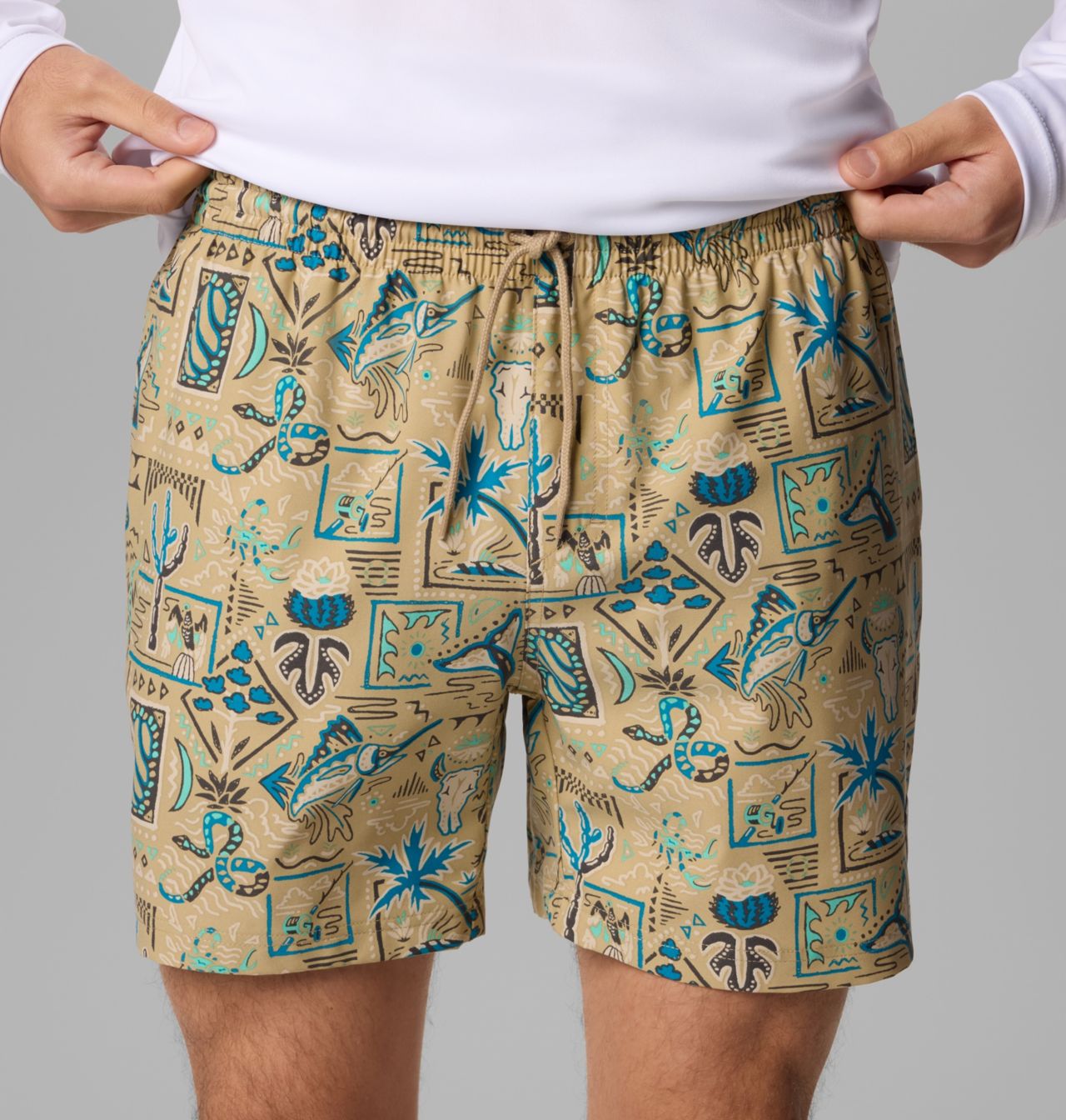 Men's PFG Rambler™ Printed Water Shorts | 214 | XL | 6 5