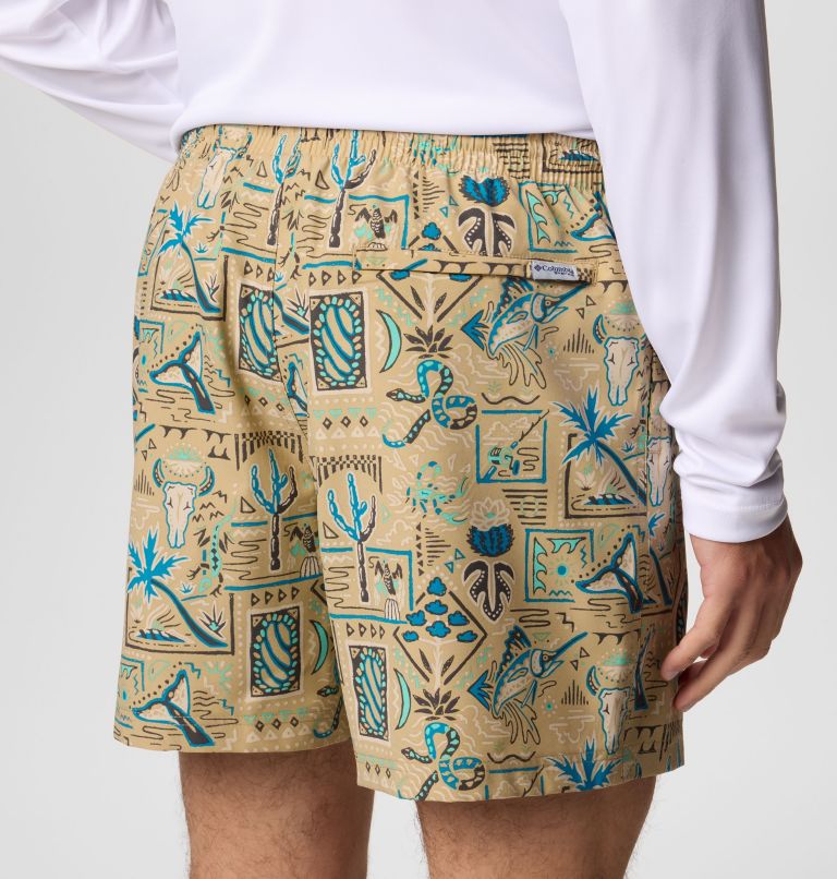 Men's PFG Rambler Printed Water Shorts, Color: Beach Bajabound, image 6