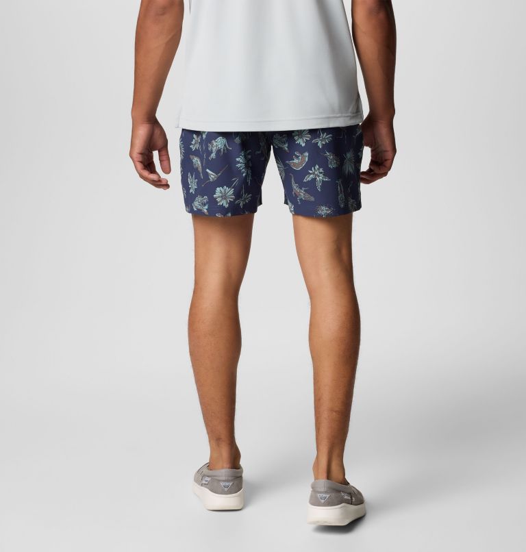 Men's PFG Rambler Printed Water Shorts, Color: Nocturnal Floridays, image 3