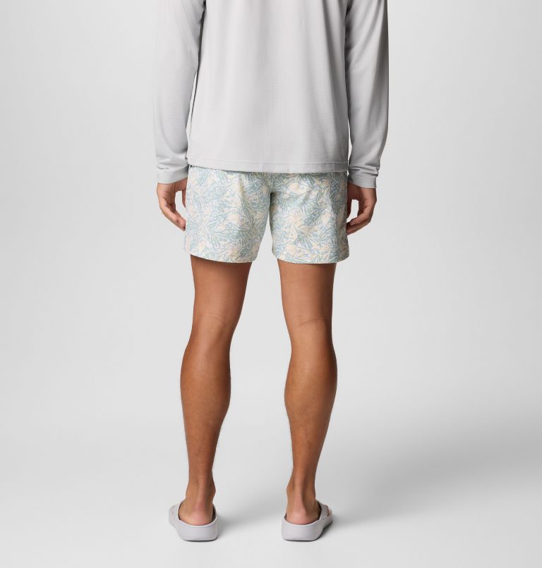 Men's PFG Rambler Printed Water Shorts, Color: Lemon Wash Marlin Palms, image 3