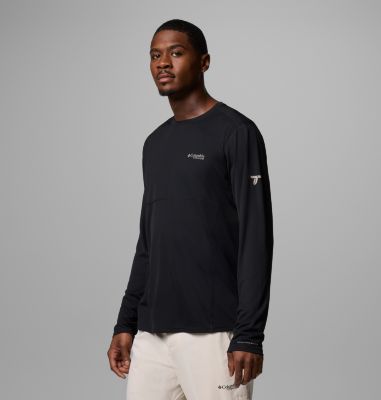 Men's Cirque River Pro Long Sleeve Crew Shirt, Color: Black, image 12