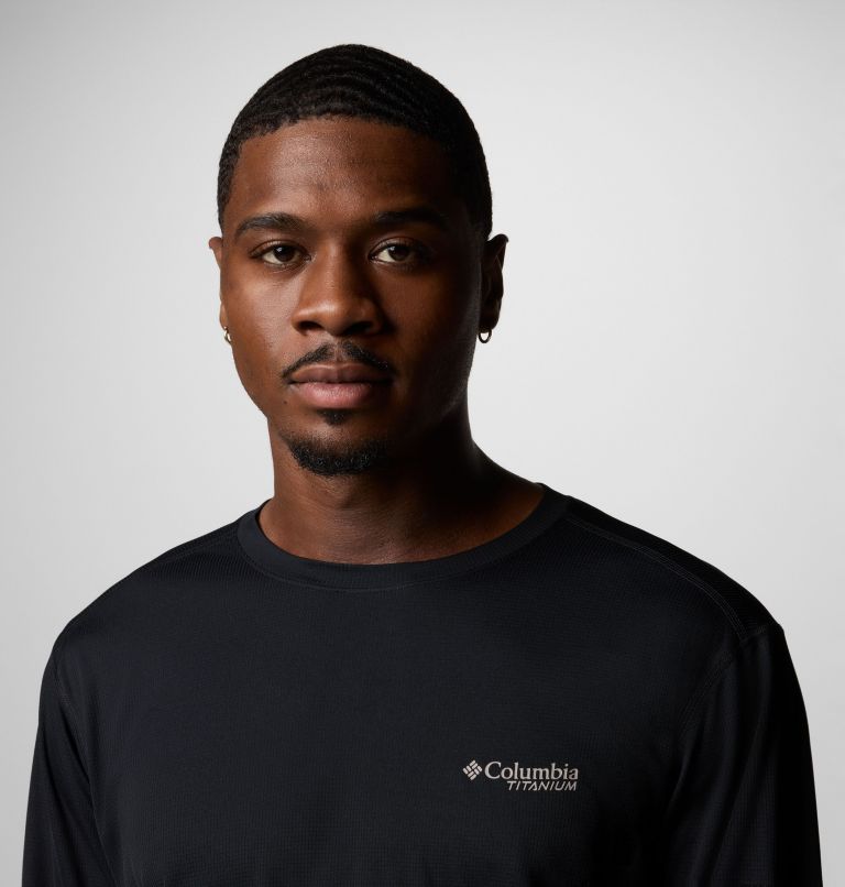 Men's Cirque River Pro Long Sleeve Crew Shirt, Color: Black, image 5
