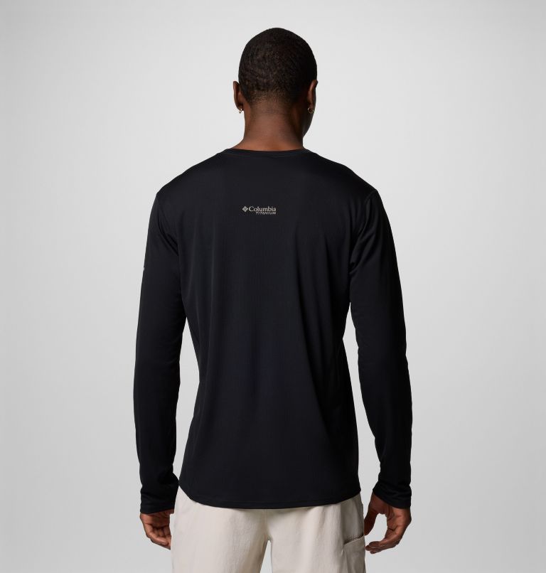 Men's Cirque River Pro Long Sleeve Crew Shirt, Color: Black, image 3