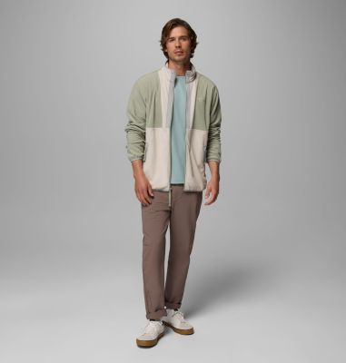 Men's Backbowl II Lightweight Full Zip Fleece Jacket, Color: Safari, Dark Stone, image 2