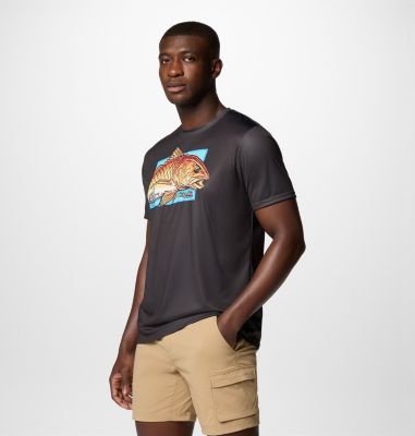 T-shirt Terminal Tackle PFG X Bentley da uomo, Color: Shark, PFG Bentley Red Head, image 11