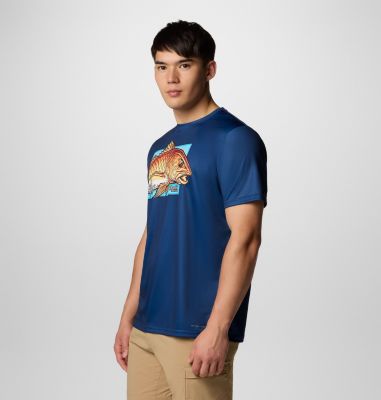 Camiseta Terminal Tackle PFG X Bentley para hombre, Color: Carbon, PFG Bentley Red Head, image 4