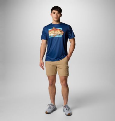 Camiseta Terminal Tackle PFG X Bentley para hombre, Color: Carbon, PFG Bentley Red Head, image 2