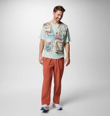 Gilet Imprimé Cove Beach Unisexe, Color: Cool Green Coastal, image 3