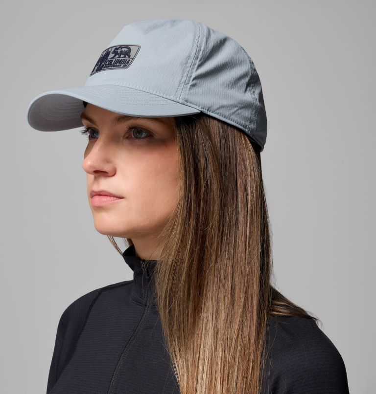 Alta Crest 3D Stretch Snap Back Ball Cap, Color: Crushed Blue, Columbia Bear Rectangle, image 5