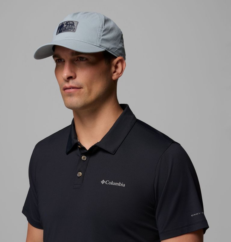 Alta Crest 3D Stretch Snap Back Ball Cap, Color: Crushed Blue, Columbia Bear Rectangle, image 3