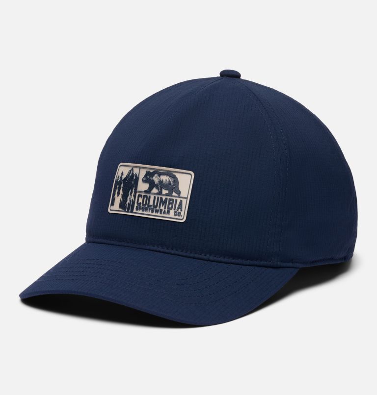 Alta Crest 3D Stretch Snap Back Ball Cap, Color: Collegiate Navy, Columbia Bear Rectangle, image 1