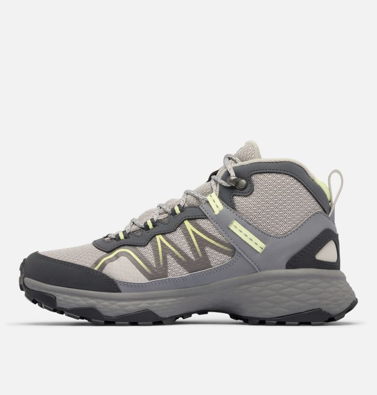 Women's Peakfreak Rush Mid Outdry Hiking Shoe, Color: Shark, Citron Haze, image 6