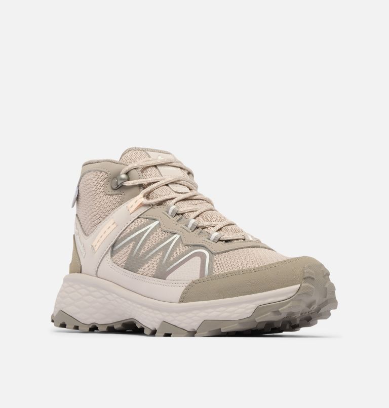 Women's Peakfreak Rush Mid OutDry Shoe, Color: Soft Taupe, White Peach, image 3