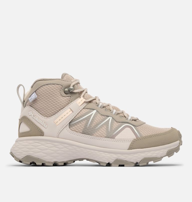 Women's Peakfreak Rush Mid OutDry Shoe, Color: Soft Taupe, White Peach, image 1