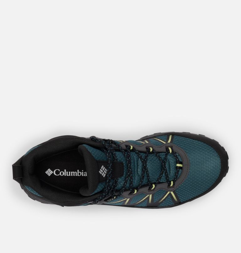 Men's Peakfreak Rush Mid OutDry Shoe, Color: Everblue, Citron Haze, image 4