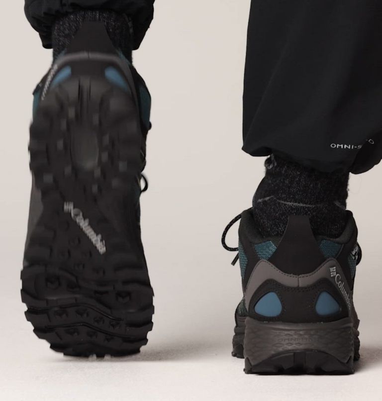Men's Peakfreak Rush Mid OutDry Shoe, Color: Everblue, Citron Haze