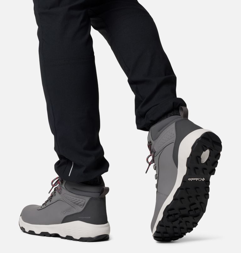 Men's Newton Wander LTR Boot, Color: City Grey, Mountain Red, image 10