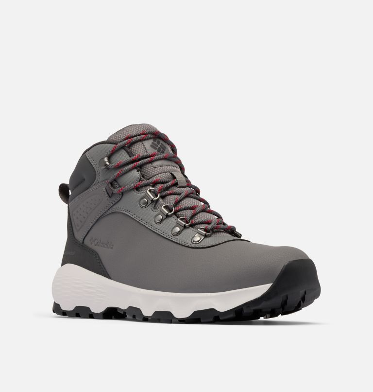 Men's Newton Wander LTR Boot, Color: City Grey, Mountain Red, image 2