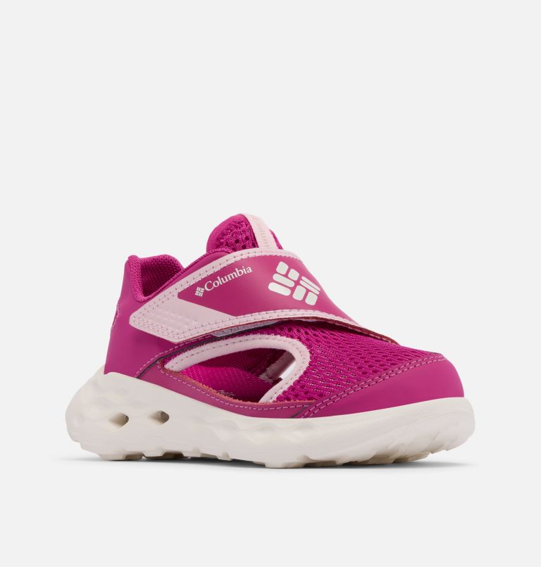 Little Kids' Drainmaker XTR Shandal, Color: Wild Fuchsia, Satin Pink, image 2