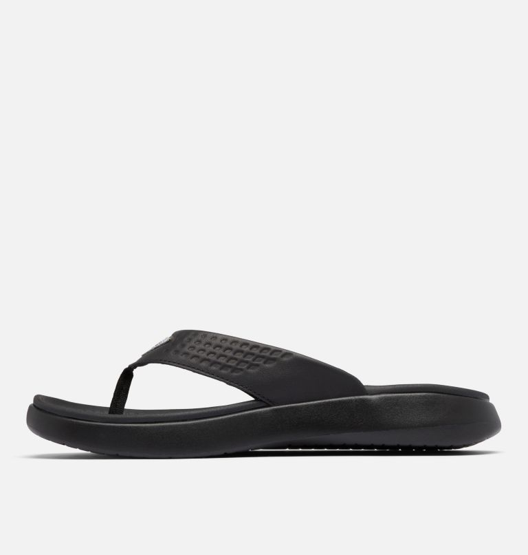 Men's Boatside Fish Flip Flop, Color: Black, Black, image 5