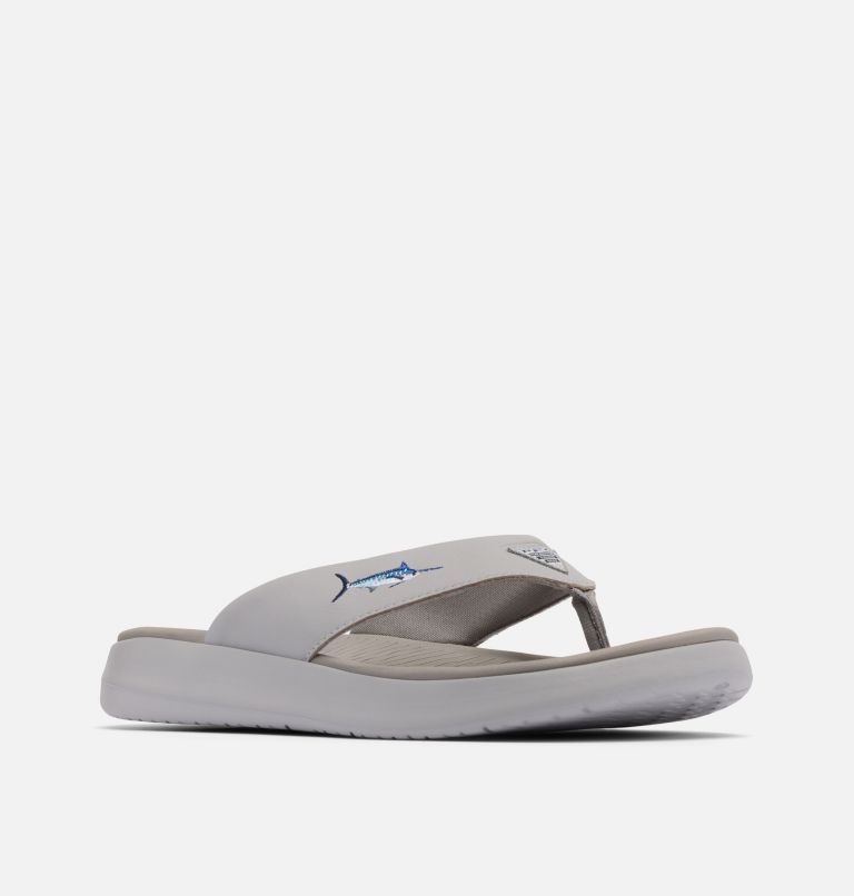 Men's Boatside Fish Flip Flop, Color: Slate Grey, Ti Titanium, image 2