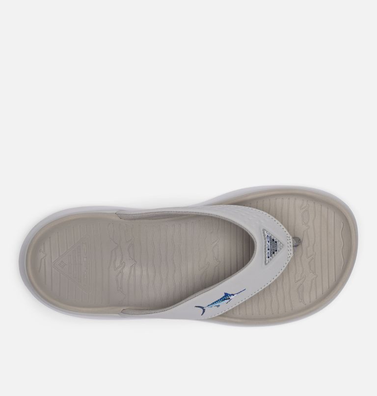 Men's Boatside Fish Flip Flop, Color: Slate Grey, Ti Titanium, image 3