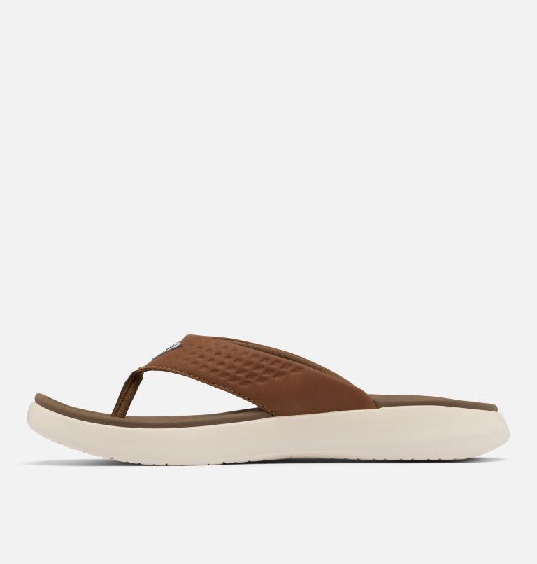 Men's Boatside Fish Flip Flop, Color: Dark Truffle, Elk, image 5