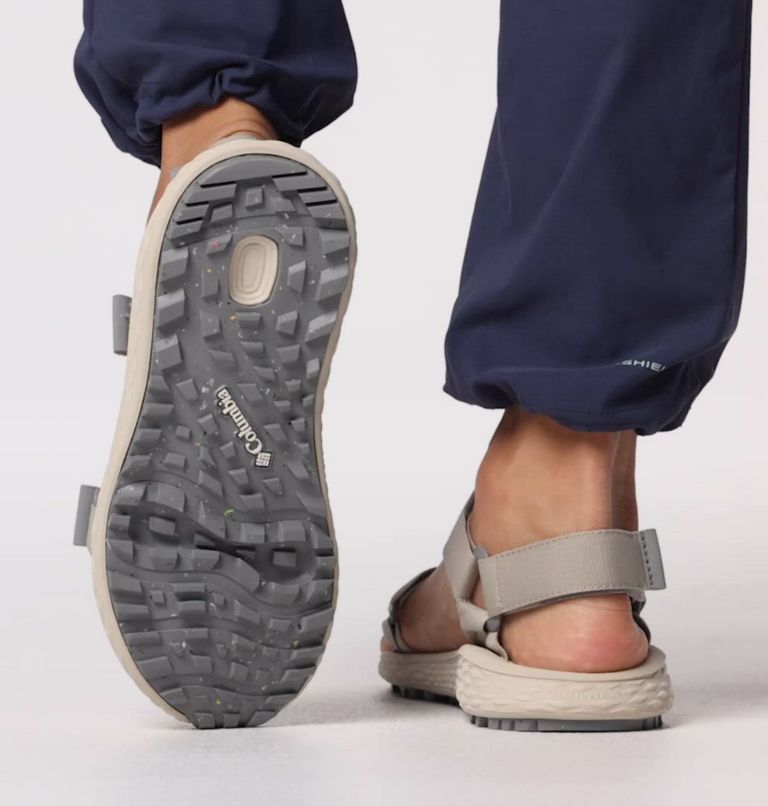 Konos Globetrot Sandale für Frauen, Color: Flint Grey, Sea Salt