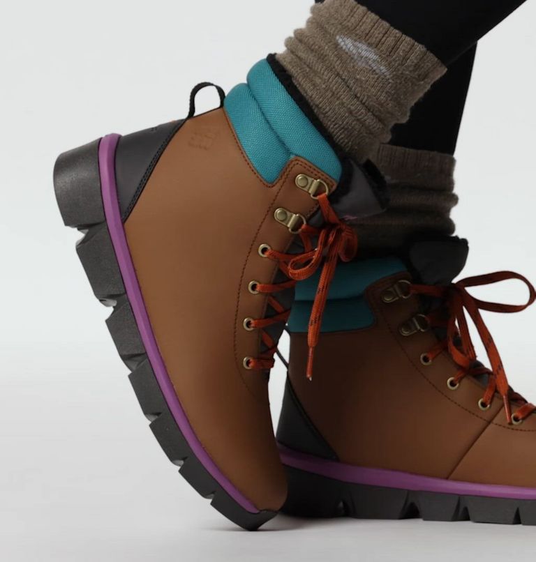 Women's Keetley II Boot, Color: Light Brown, Dark Lavender