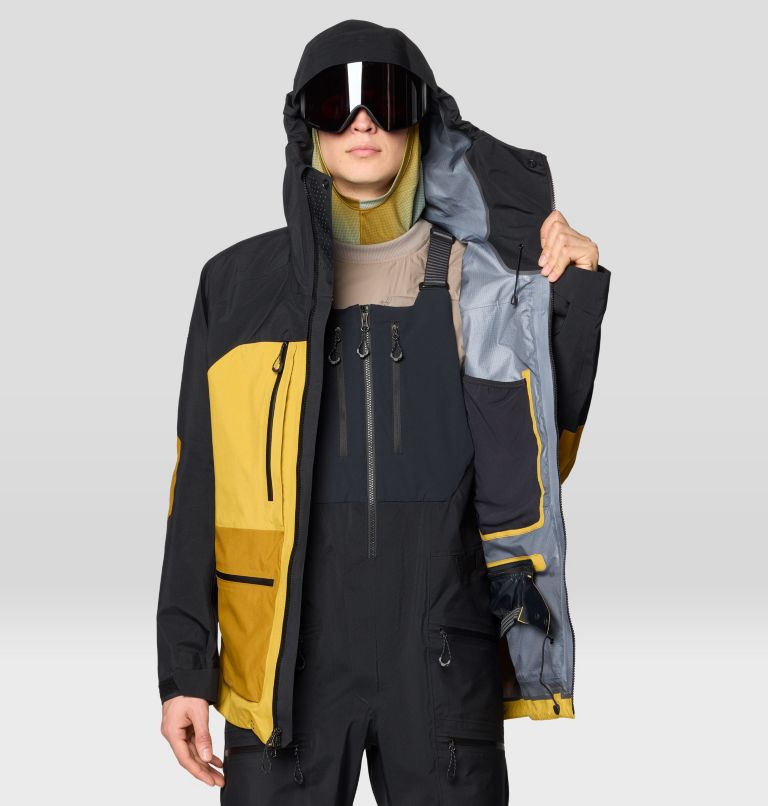Men's Mythogen GORE-TEX PRO Jacket, Color: Desert Yellow, Olive Gold, Black, image 7