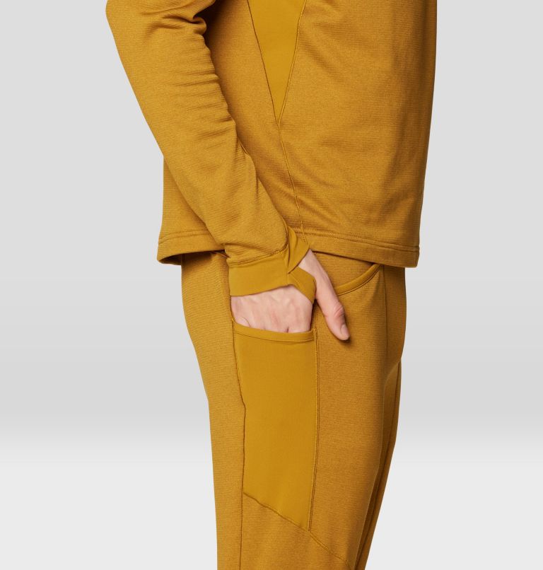 Men's Up First Tech Fleece Pant, Color: Olive Gold Heather, image 7