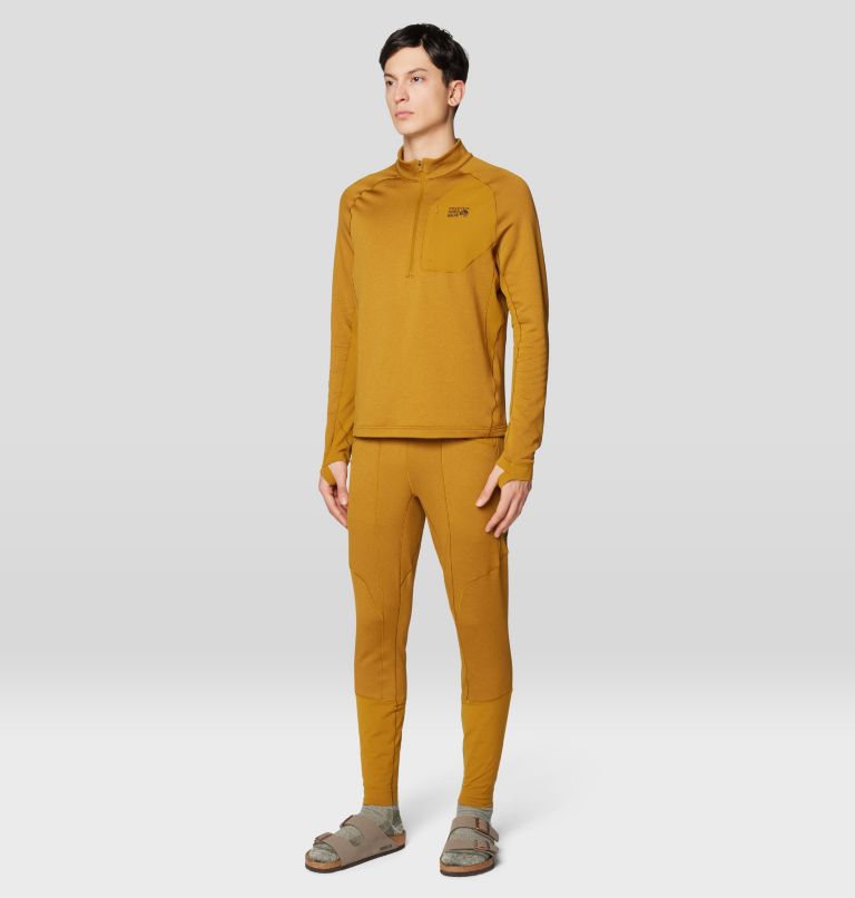Men's Up First Tech Fleece Pant, Color: Olive Gold Heather, image 2