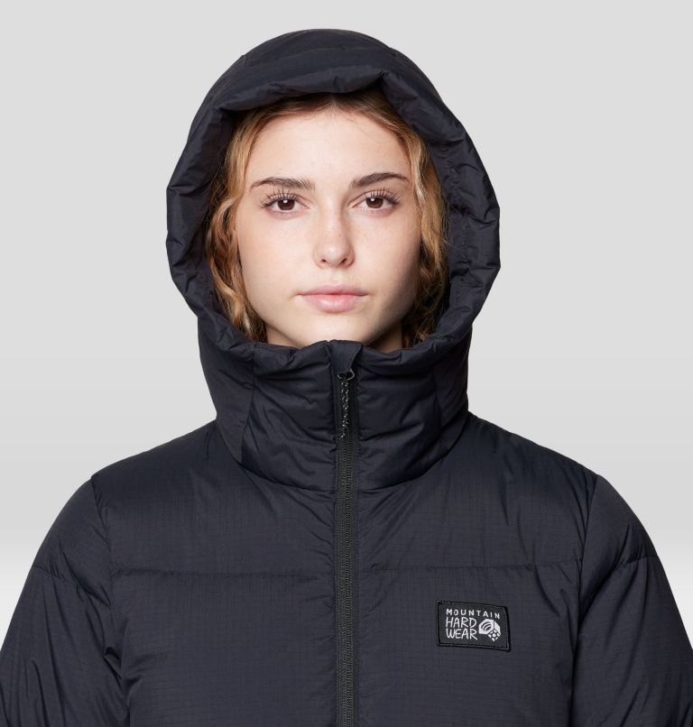 Women's Nevadan Down Long Parka, Color: Black, image 7