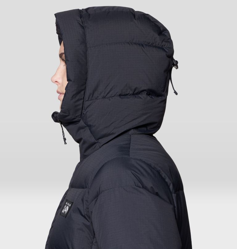 Women's Nevadan Down Long Parka, Color: Black, image 8