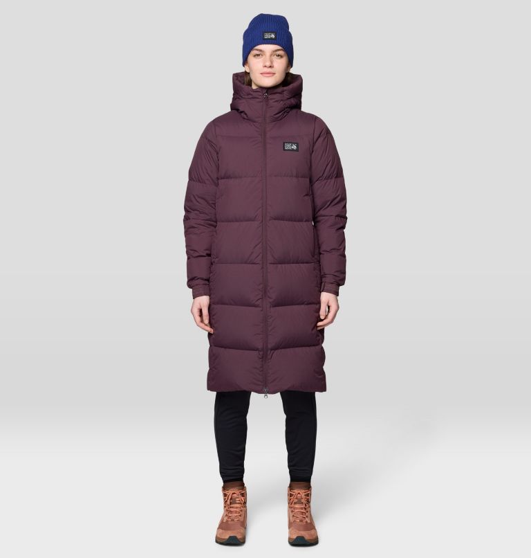 Women's Nevadan Down Long Parka, Color: Blackberry, image 1