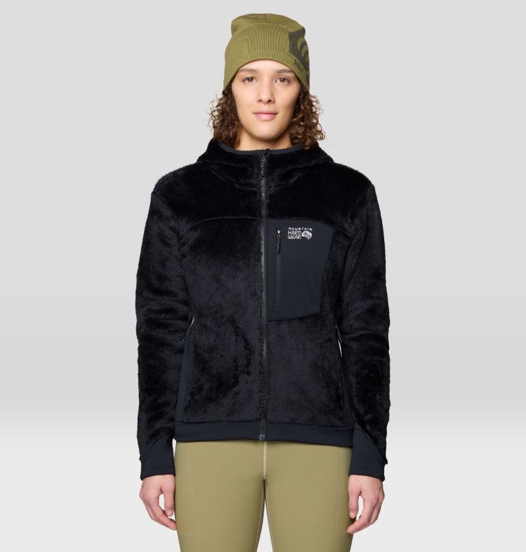 Women's Polartec® High Loft Hooded Jacket, Color: Black, image 1