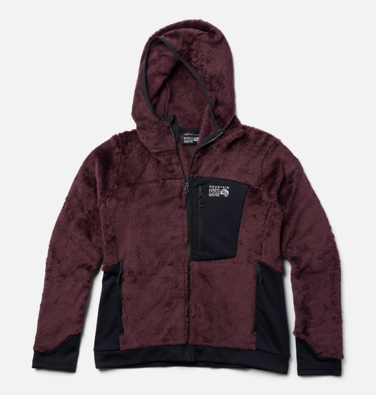 Women's Polartec® High Loft Hooded Jacket, Color: Blackberry, image 2