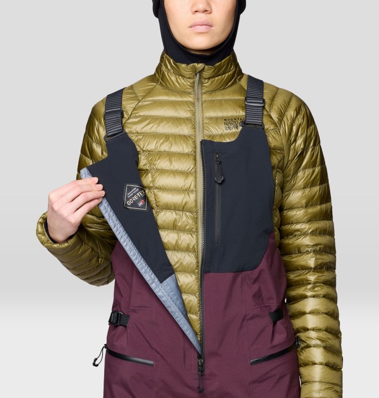 Women's Mythogen GORE-TEX PRO Bib, Color: Blackberry, Black, image 6