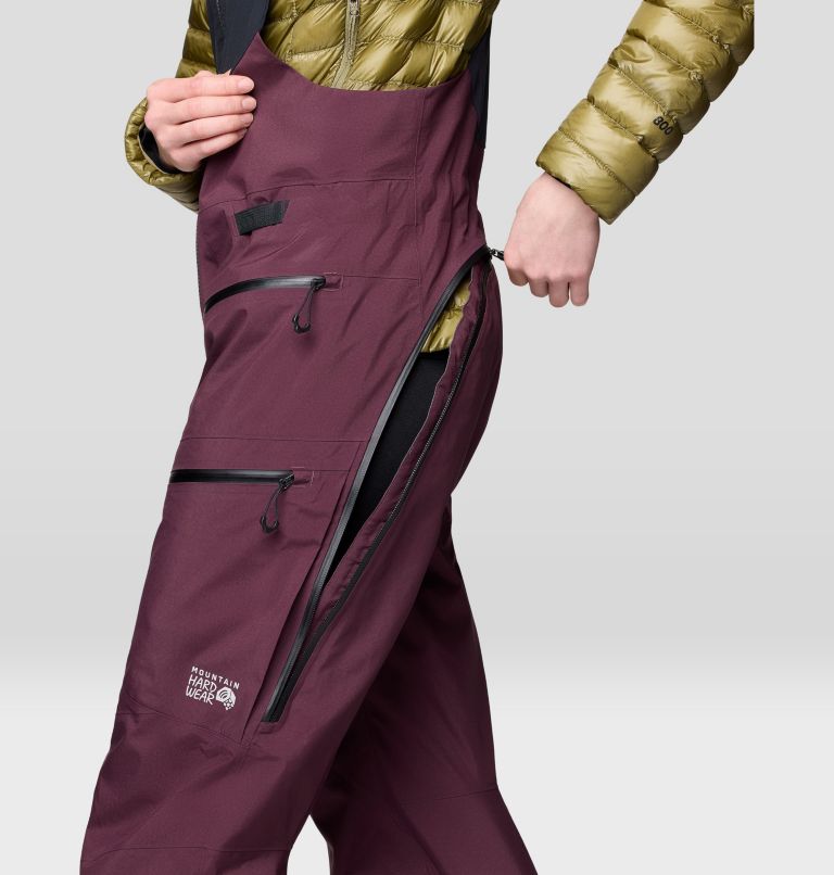 Women's Mythogen GORE-TEX PRO Bib, Color: Blackberry, Black, image 9