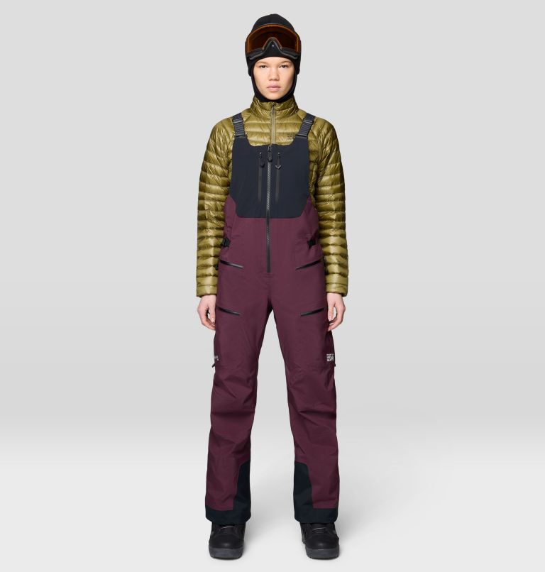 Women's Mythogen GORE-TEX PRO Bib, Color: Blackberry, Black, image 1