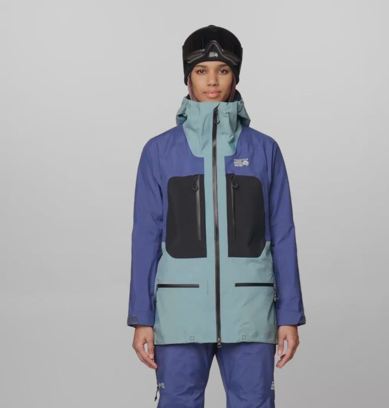 Women's Mythogen GORE-TEX PRO Jacket, Color: Blue Sage, Lapis Dusk, Black