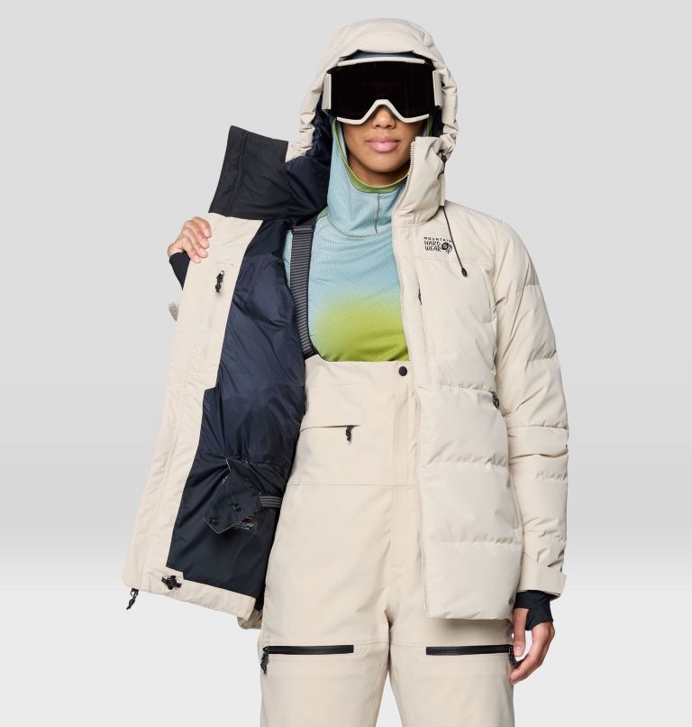 Women's Powder Maven Down Jacket, Color: Fossil, image 5