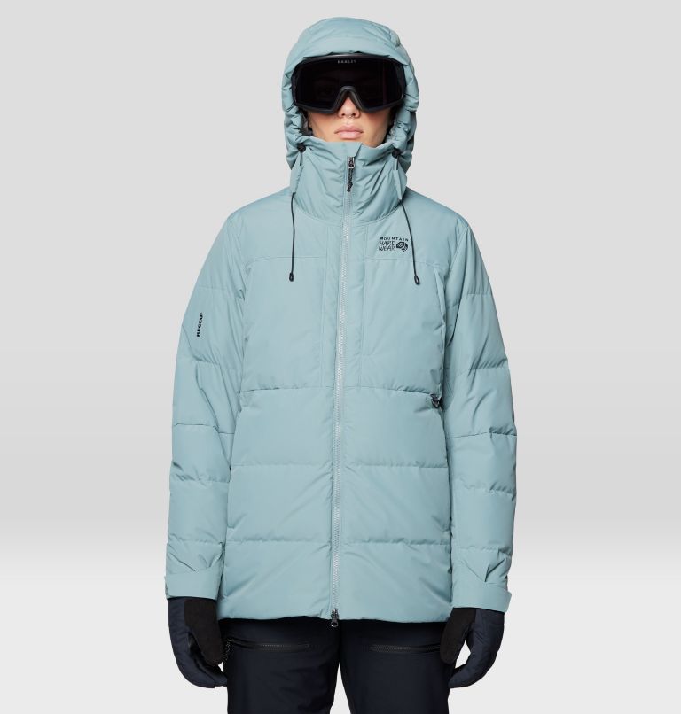 Women's Powder Maven Down Jacket, Color: Blue Sage, image 12