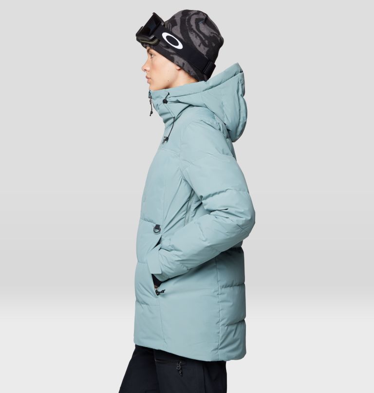Women's Powder Maven Down Jacket, Color: Blue Sage, image 3