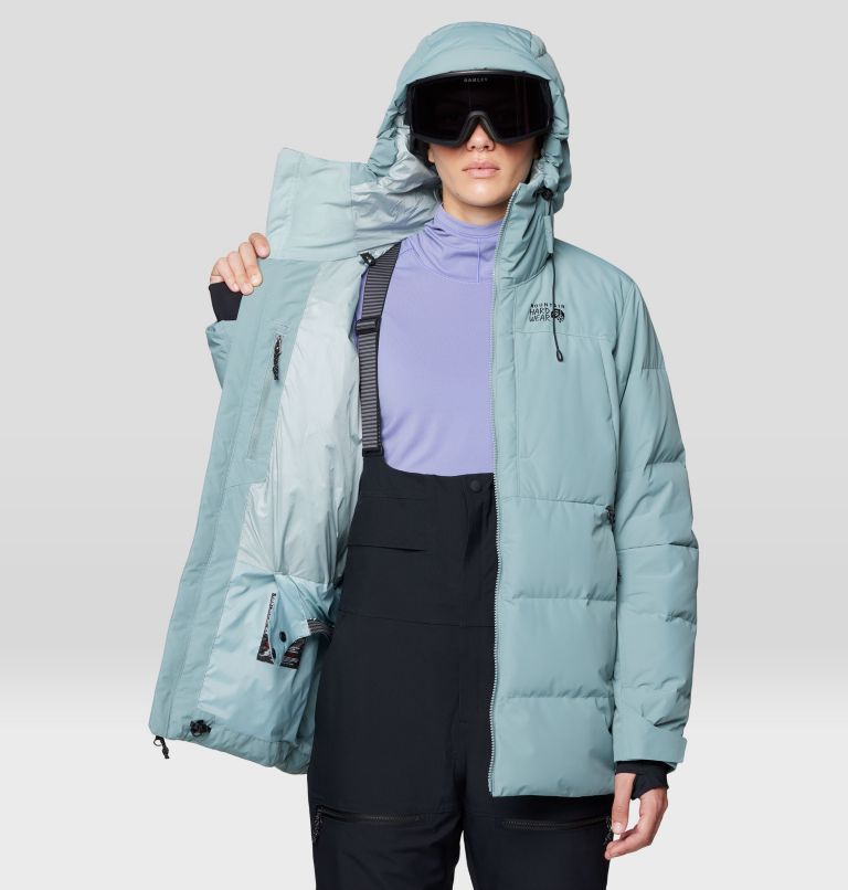 Women's Powder Maven Down Jacket, Color: Blue Sage, image 4