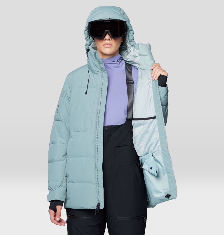 Women's Powder Maven Down Jacket, Color: Blue Sage, image 5