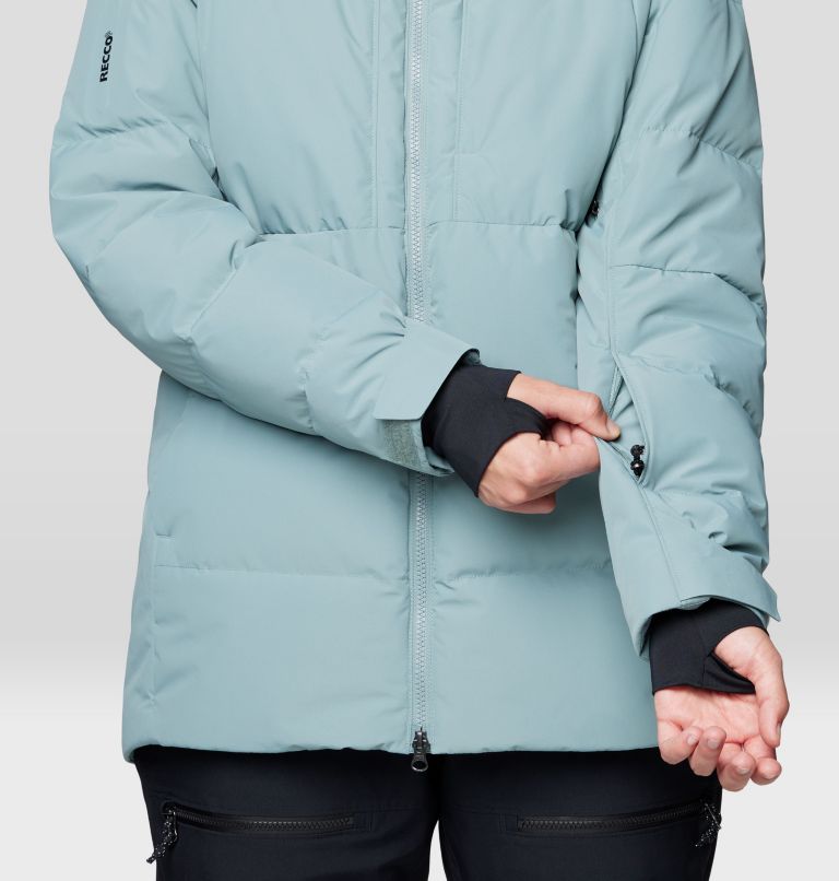 Women's Powder Maven Down Jacket, Color: Blue Sage, image 10