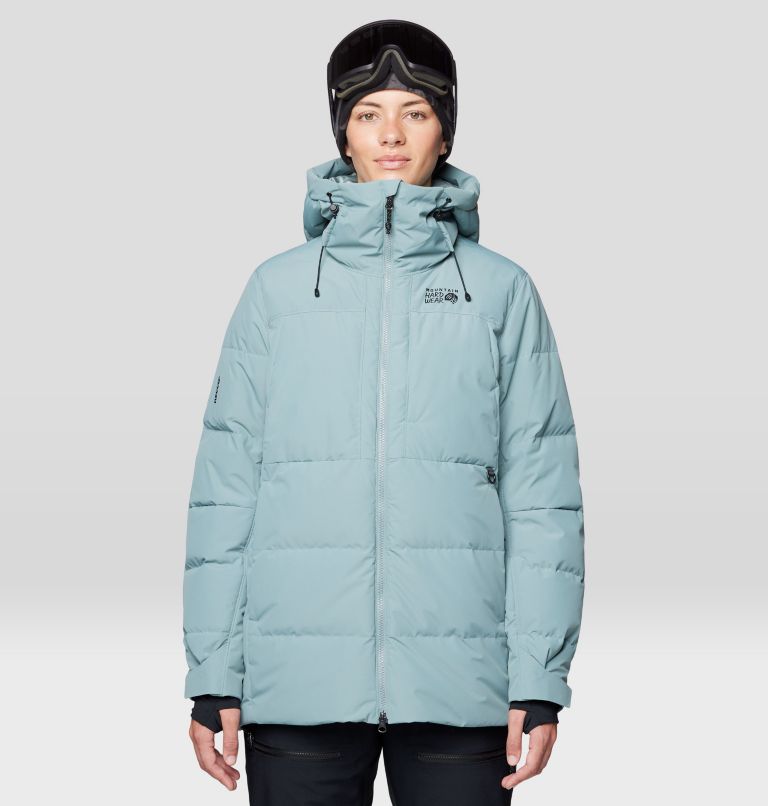 Women's Powder Maven Down Jacket, Color: Blue Sage, image 1